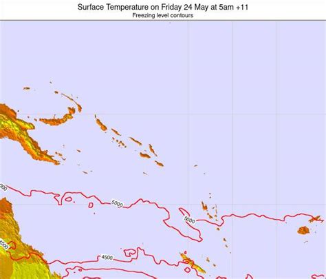 solomon islands weather map